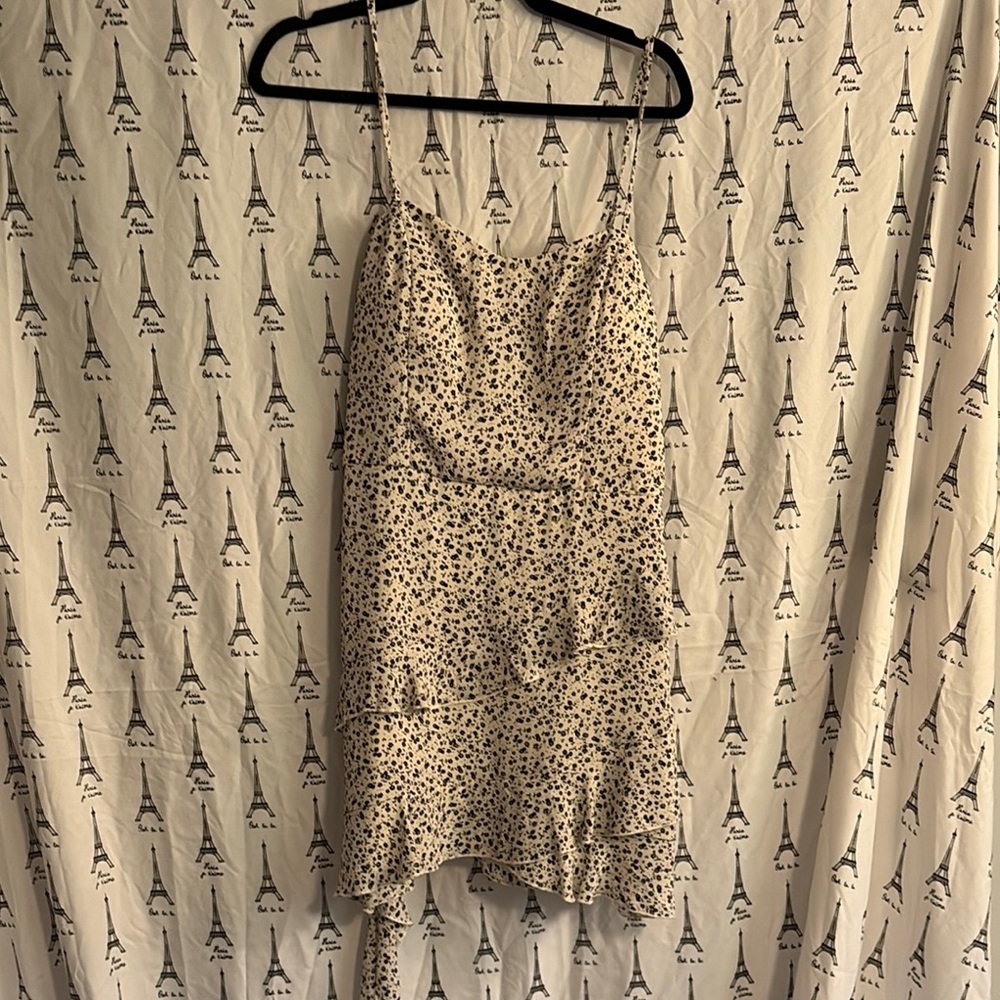 Floral Print Spaghetti Strap Dress